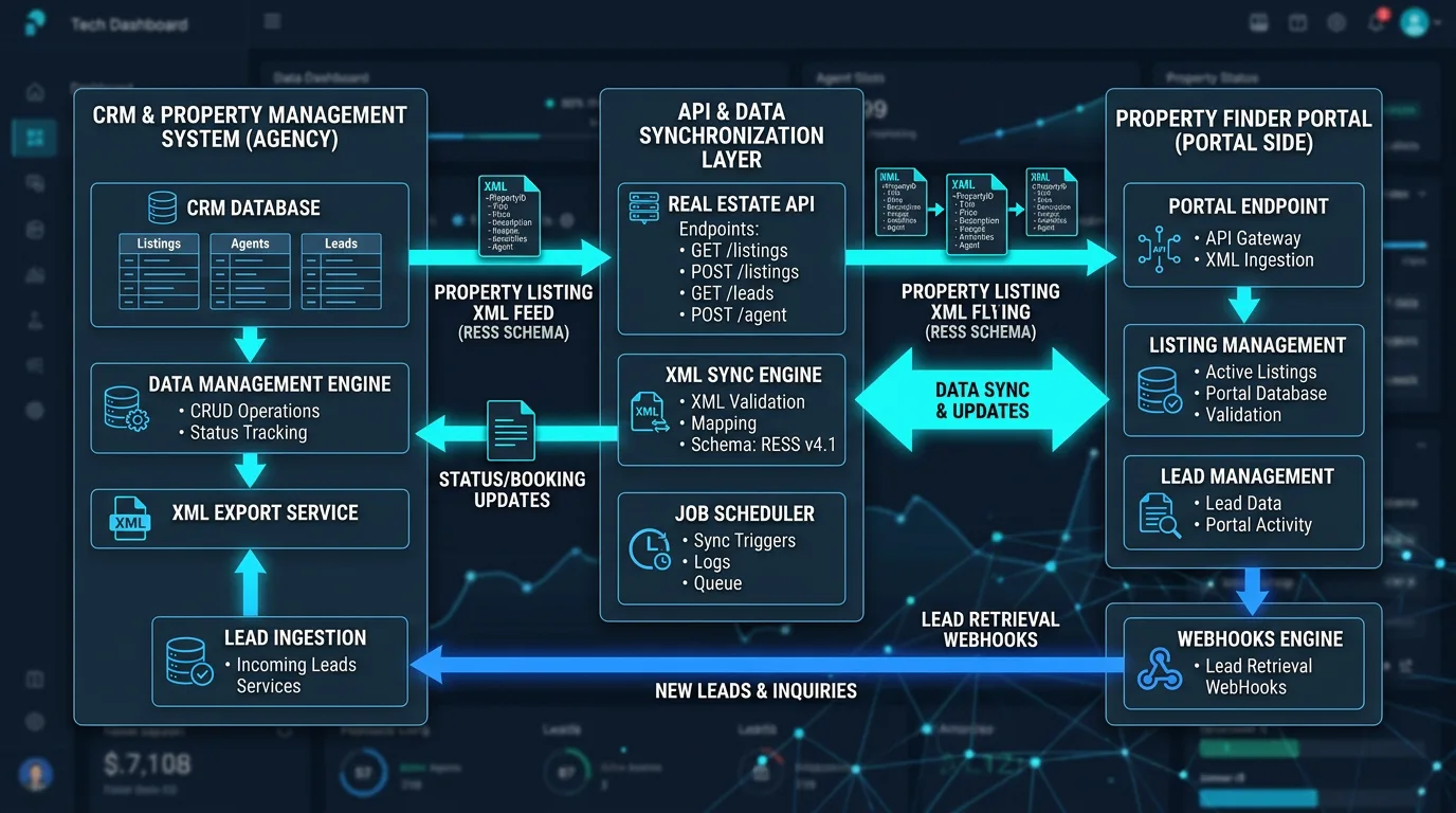 Property Finder XML Synchronization Architecture