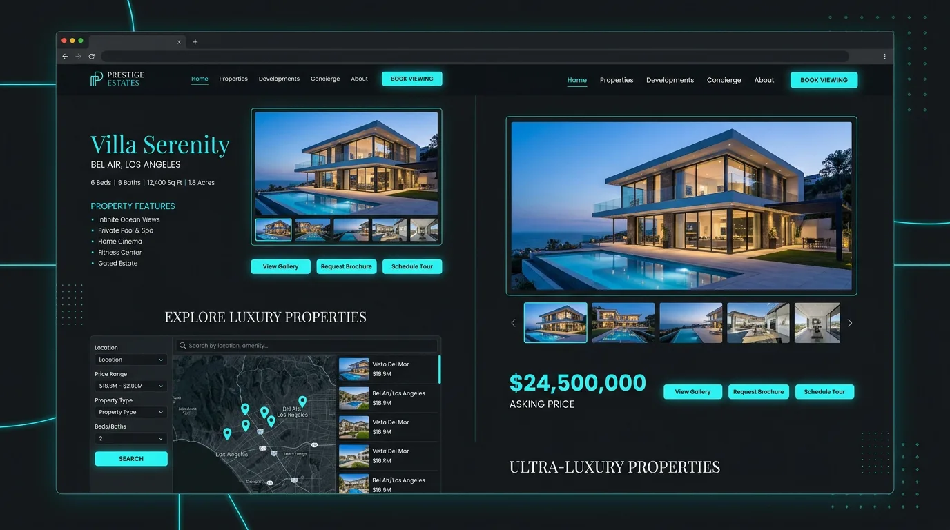 Custom Real Estate Website Showcase