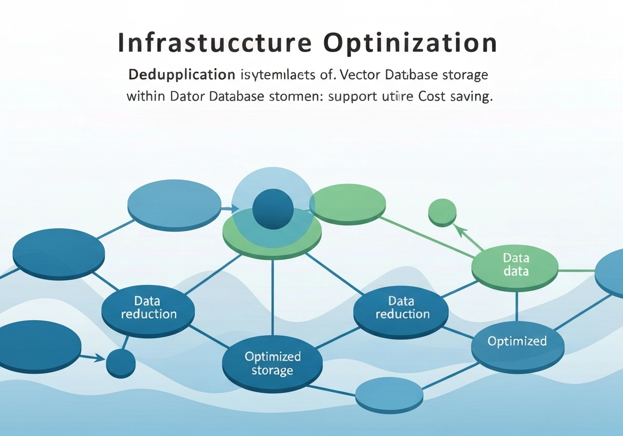 infrastructure optimization deduplication vector database storage cost savings
